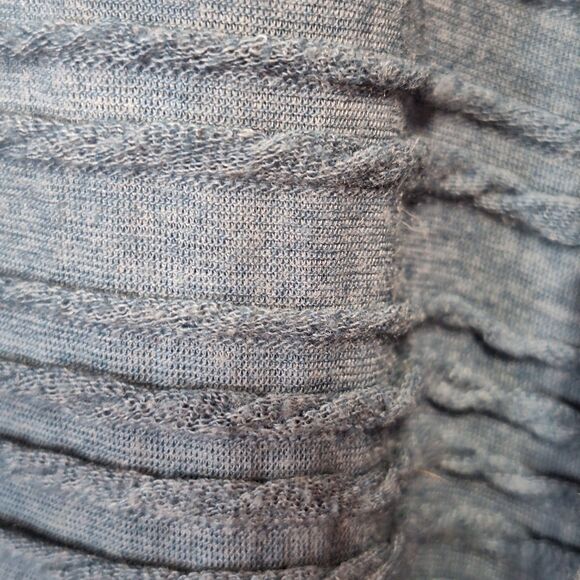 LuLaRoe Open Front Long Cardigan‎ Duster Womens XL Blue Textured Pockets Comfort - Picture 5 of 8